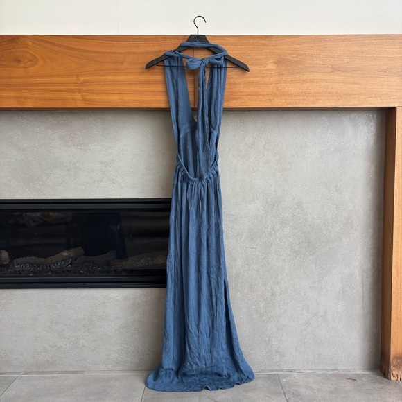 Mara Hoffman Linny Dress in Blue Tencel Lyocell, Size XL - Picture 10 of 16